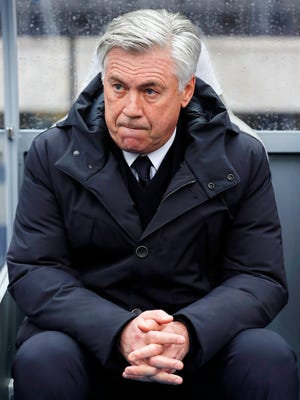 Bayern Munich head coach Carlo Ancelotti before the German Bundesliga soccer match against Hertha BSC.