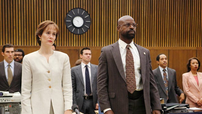 Prosecutors Marcia Clark (Sarah Paulson), left, and Christopher Darden (Sterling K. Brown) of FX's 'The People v. O.J. Simpson: American Crime Story.'