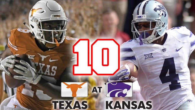 10. Texas at Kansas State (Saturday at noon ET, ESPN2)