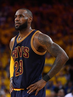 LeBron James during the third quarter of Game 1 of the 2017 NBA Finals.