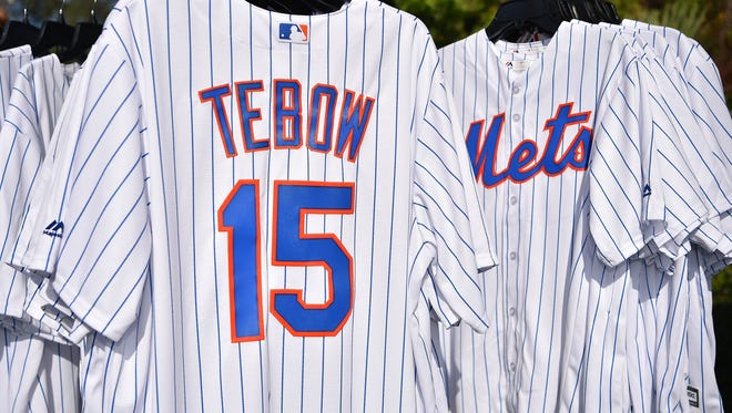 Sept. 20: Tim Tebow's jersey was the No. 1 seller on MLB’s website.