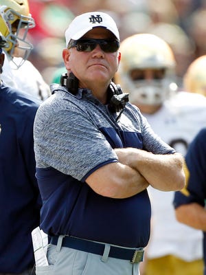 Notre Dame coach Brian Kelly's years just got worse after NCAA violations were announced Tuesday.