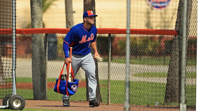 Sept. 19: Tim Tebow arrives for his first workout with the Mets in Port St. Lucie.
