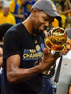 Golden State Warriors forward Kevin Durant won the NBA Finals MVP.