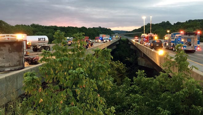 In the hours before dawn Aug. 3, 2016, nurse Angela Weir didn't realize that the low concrete wall at the left side of the road was the side of a bridge. She thought she was crossing onto a median so she could give assistance after a wreck.