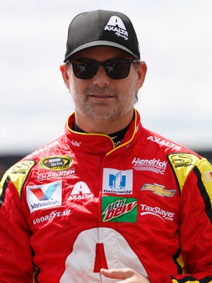 Jeff Gordon said Friday he won't be available to fill in for Dale Earnhardt Jr. if needed at Michigan International Speedway next weekend.