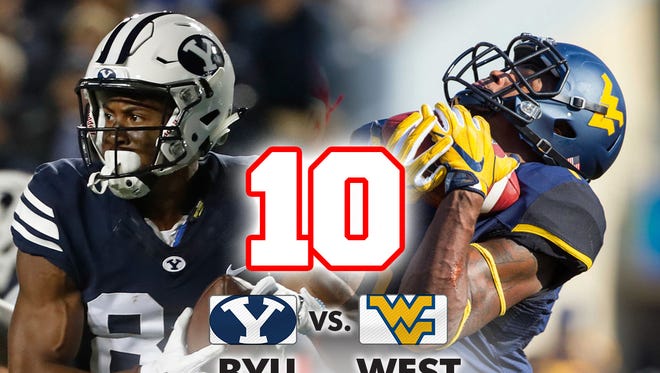 10. BYU vs. West Virginia (Saturday at 3:30 p.m., ESPN2) [*Played at Landover, Md.]