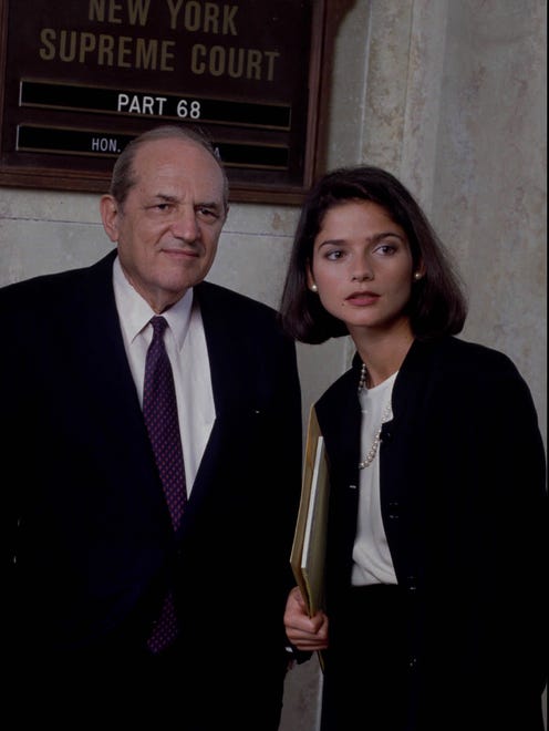 'Law and Order' original District Attorney Adam Schiff (Steven Hill) and A.D.A. Claire Kincaid (Jill Hennesey).