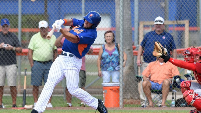 Sept. 28: Tim Tebow hits a home run in his first professional at-bat in the instructional league.