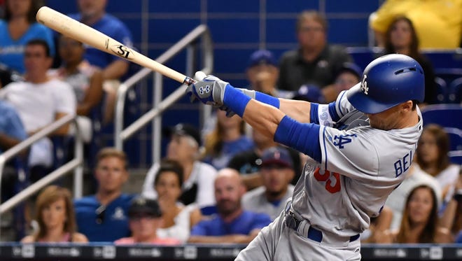 July 15: Cody Bellinger became the first rookie in Dodgers history to hit for the cycle, doing so in a 7-1 win over the Marlins.