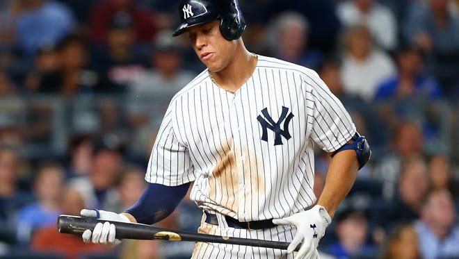 Aug.  13: Aaron Judge strikes out in 30 consecutive games. He's the first player to do that since Adam Dunn (32 straight games) in 2012.