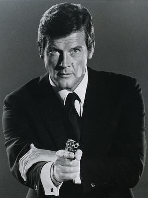 Roger Moore as James Bond,  in 1972.