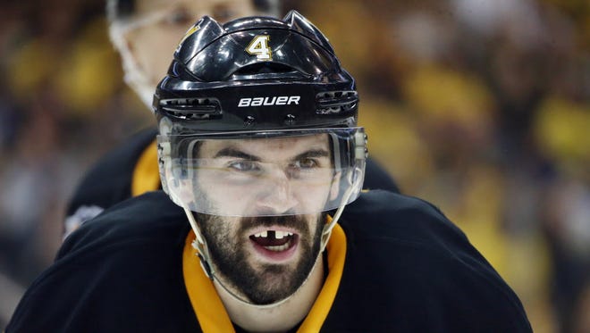 Defenseman Justin Schultz. He re-signed with the Penguins on a three-year, $16.5 million deal.