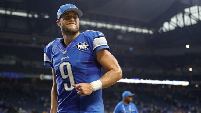 14. Lions (21): Evidence mounts that Matthew Stafford is better without Megatron with completion percentage, QB rating and interception rate all best of his career.