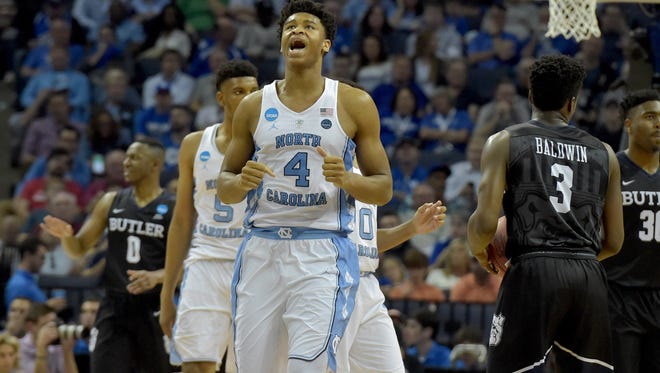 North Carolina defeated Butler in the Sweet 16.