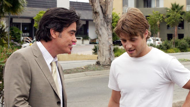 Sandy Cohen (Peter Gallagher, left, with Ben McKenzie) of Fox's 'The O.C.'