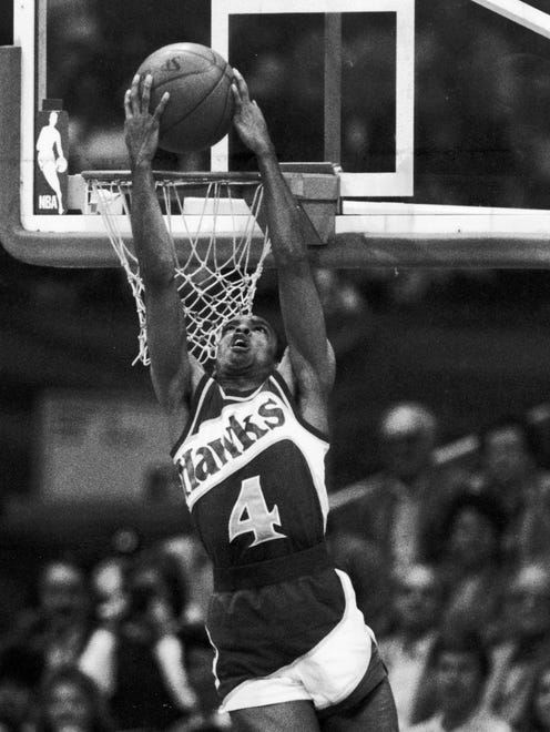 1986: Despite his diminutive stature, Spud Webb would go on to win the 1986 Slam Dunk Contest in dazzling fashion.