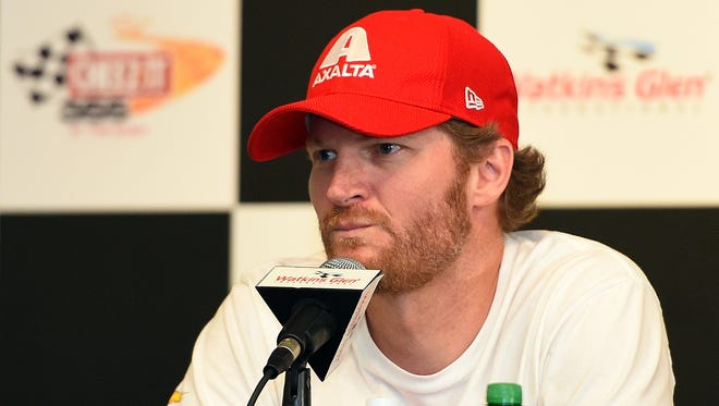 Dale Earnhardt Jr. met the media Friday for the first time since missing races for concussion symptoms.