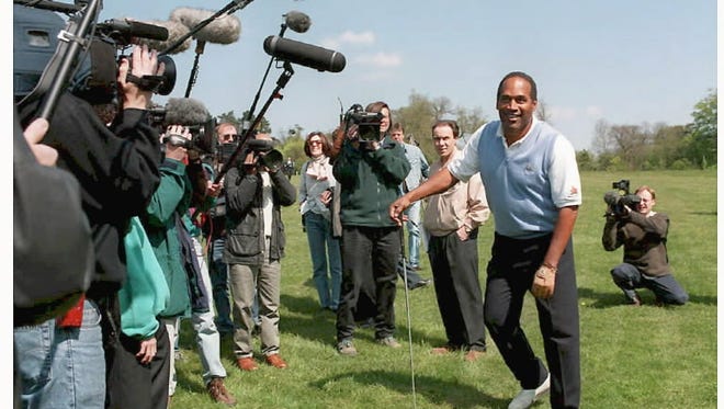 If he's paroled, don't expect to see many golf/TV tours similar to the one O.J. Simpson did in the United Kingdom in 1996.