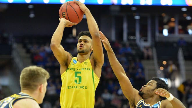 Oregon defeated Rhode Island in the Sweet 16.