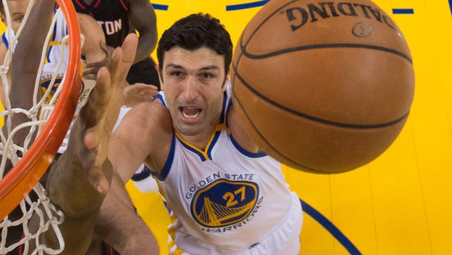 This is Pachulia's first season with the Warriors.