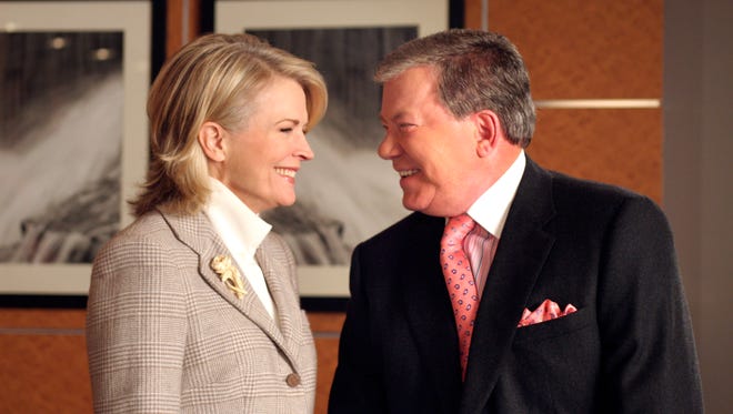 ABC's 'Boston Legal' characters Shirley Schmidt (Candice Bergen) and Denny Crane (William Shatner).