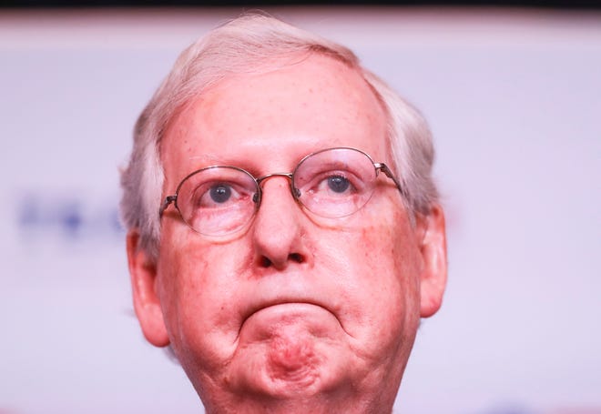 "Having close, disputed elections is not unusual. It happens all the time," said Sen. Majority Leader Mitch McConnell on Wednesday morning, the day after Election Day where the 2020 Presidential election is still undecided due to mail-in ballot counting. "I don't think the President should be criticized for suggesting he has some lawyers." will Nov. 4, 2020
